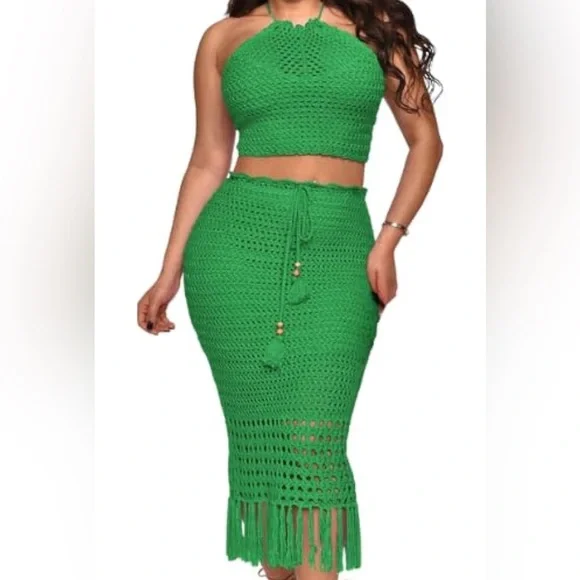 New Crotchet Skirt Set - Picture 1 of 3